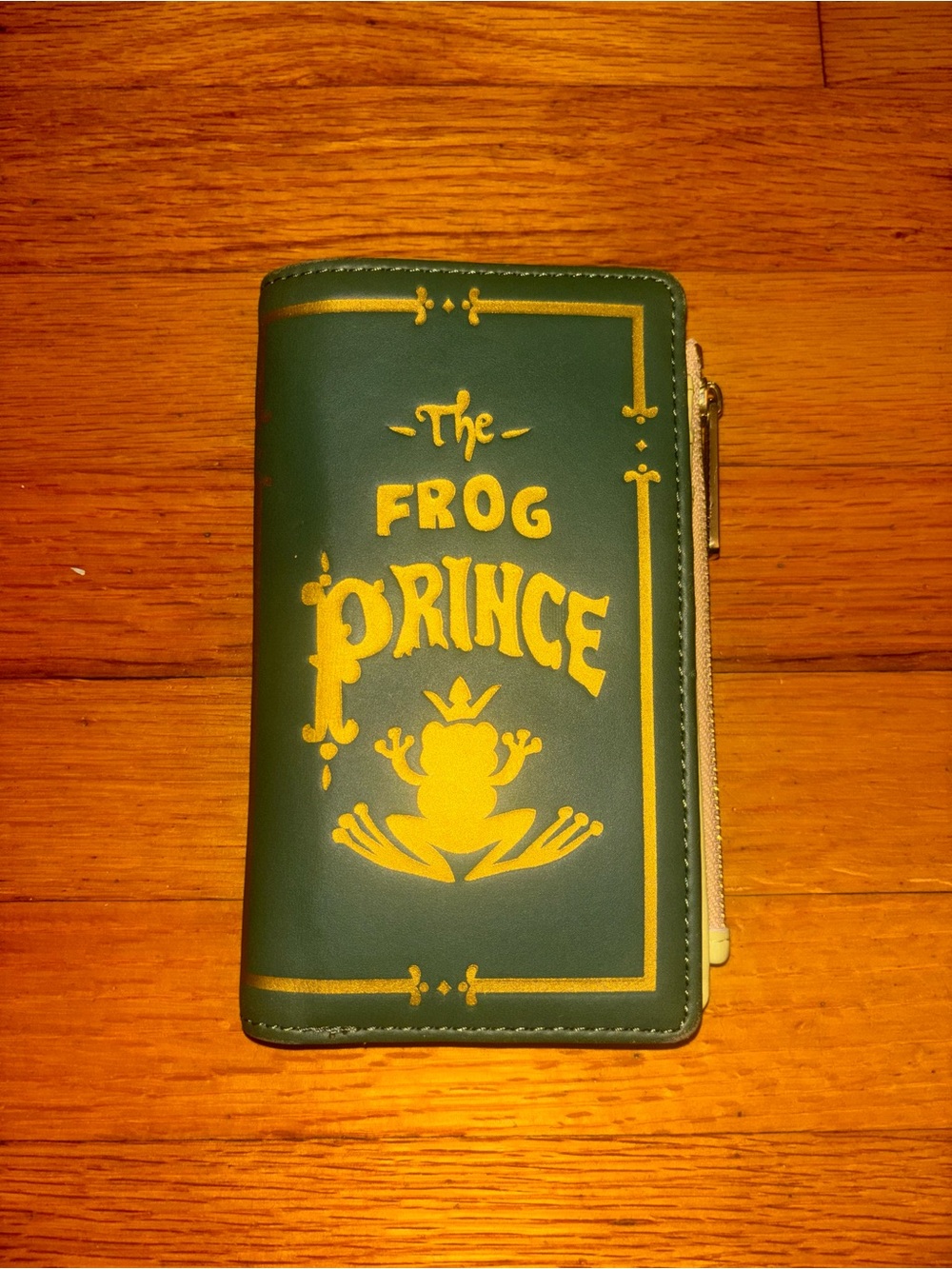 Loungefly Disney The Frog Prince Zip-Around Wallet Green/Yellow One Size
